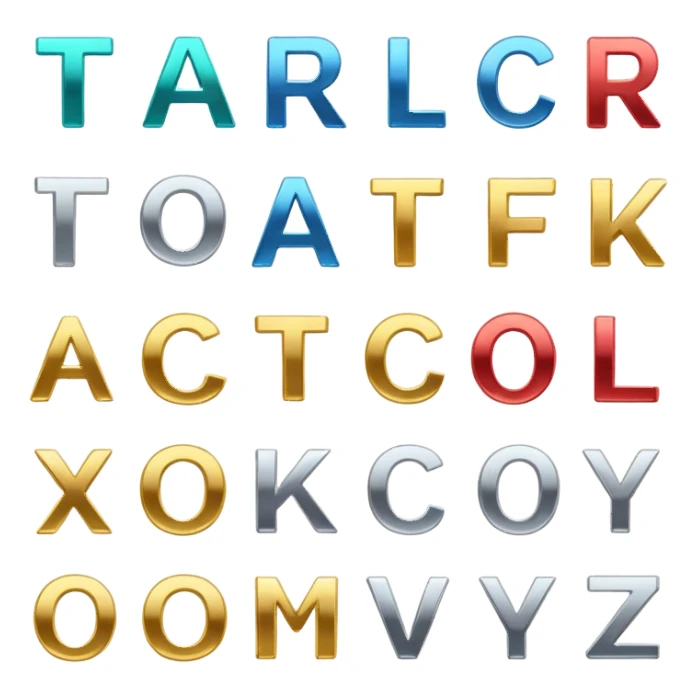 Letter tacts sticker