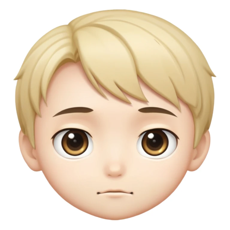 chibi anime boy face sticker