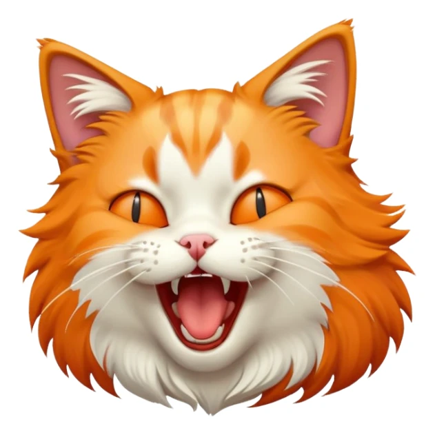 cat yawning sticker