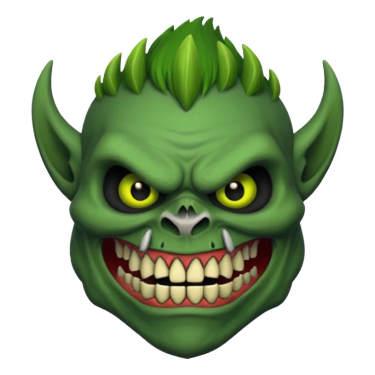 Skull face troll sticker