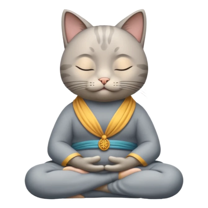 Gato yogin sticker