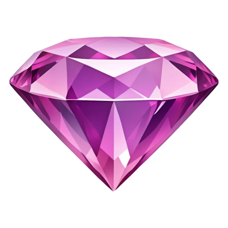a purple diamond with pink hues sticker