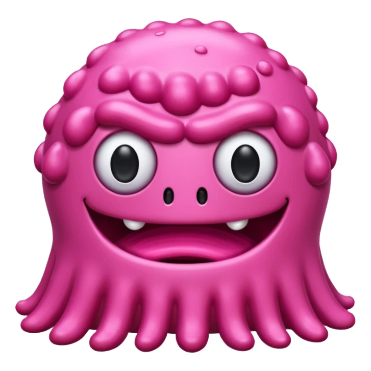 pink slime monster sticker