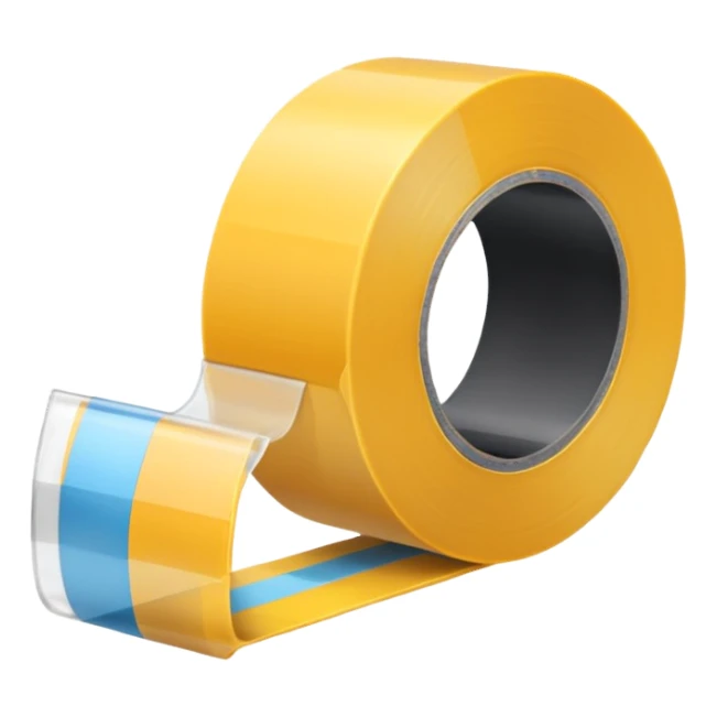 A roll of tape sticker