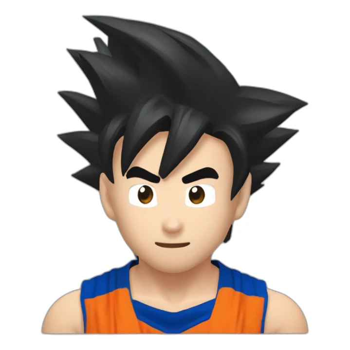 Goku y Messi riéndose sticker