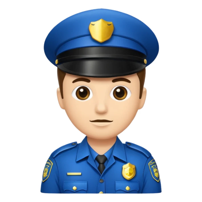 fancy police officer sticker