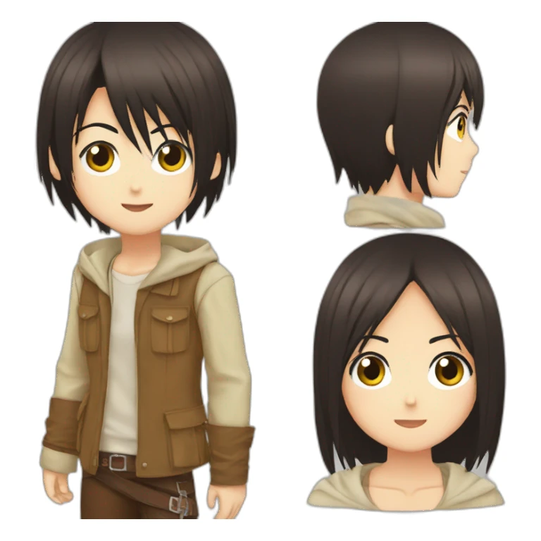 Mikasa and eren sticker