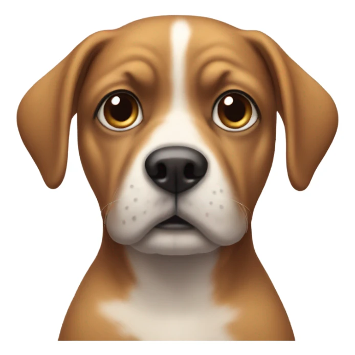 Uncomfortable dog  sticker