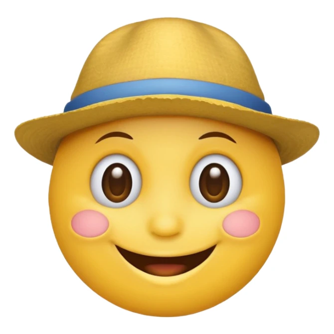 Şapkalı gülenyüz sticker