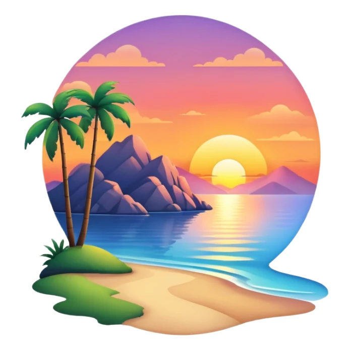 Romantic scenery  sticker