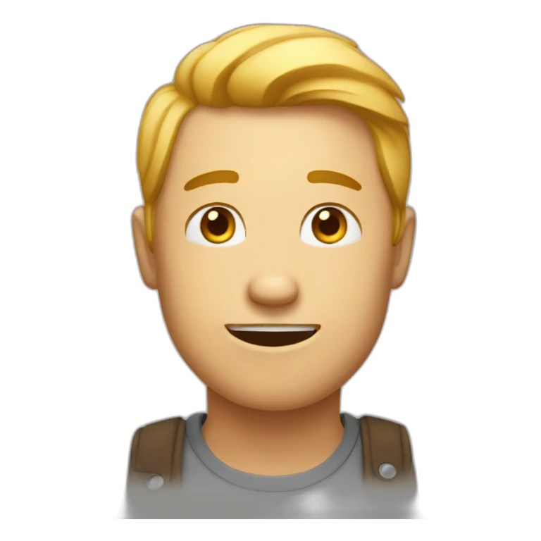 Man telling thankyou sticker