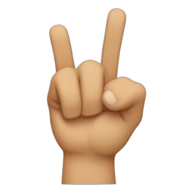 Pointing fingers sticker