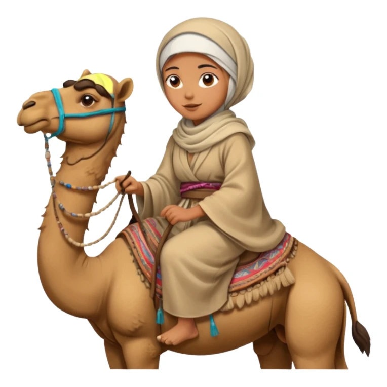 Desert Nomad Traveler with camel sticker