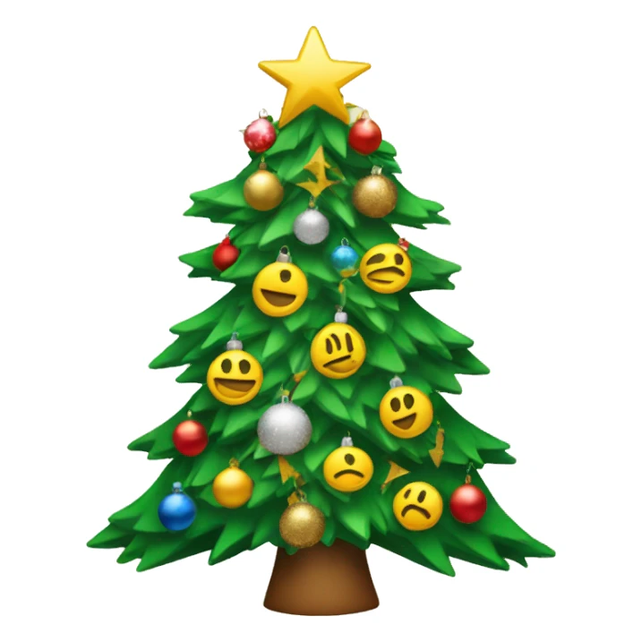 Christmas tree with Bills decorations sticker