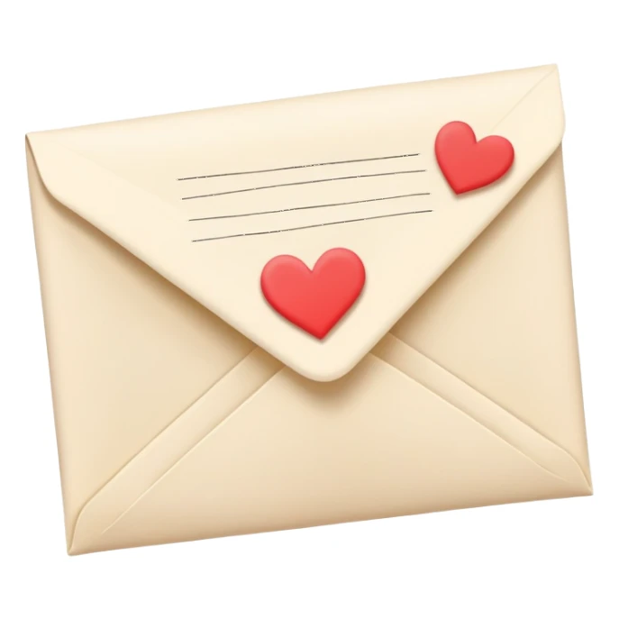 A love letter sticker