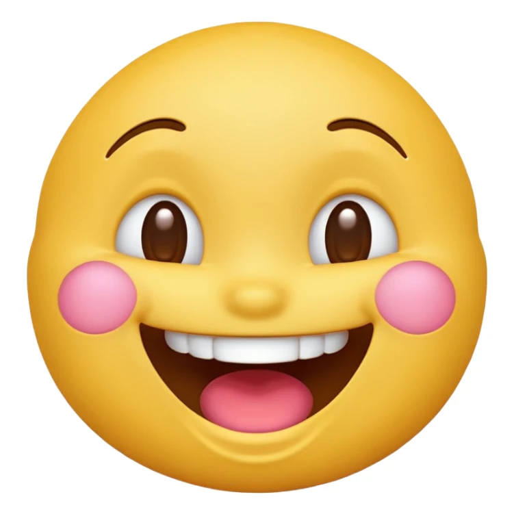 Yellow laughing emoji  sticker
