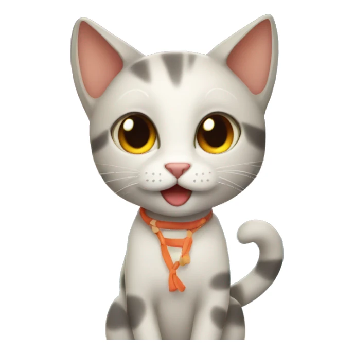 Cat at a beach party sticker