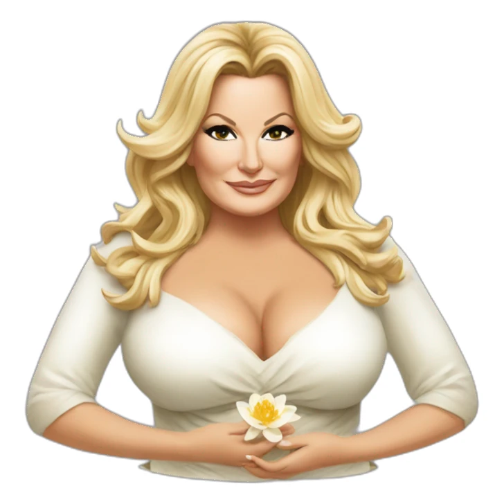 Jennifer Coolidge white lotus sticker