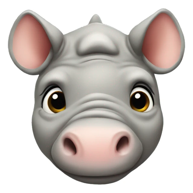 cute rhino sticker