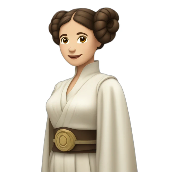 princesa leia riendo sticker