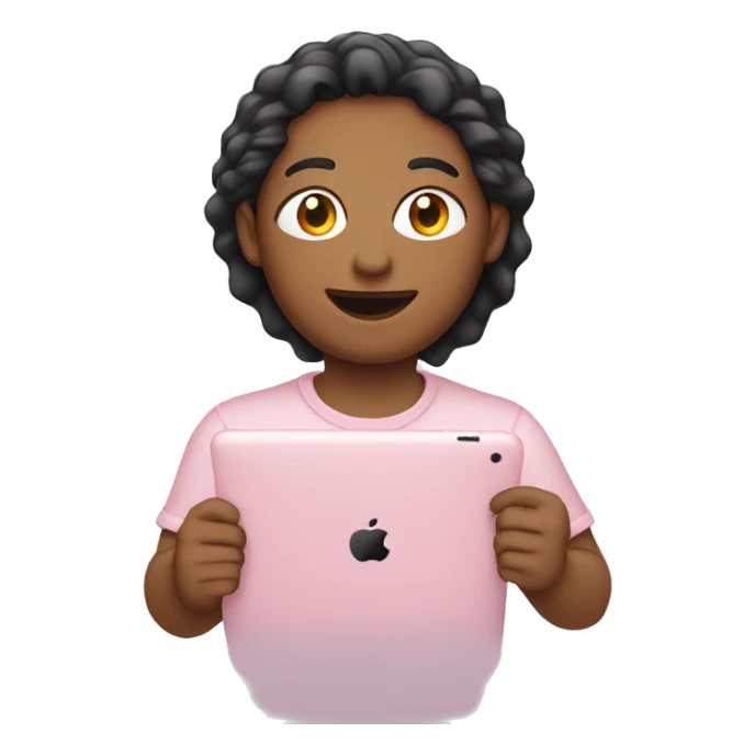 Light pink iPad  sticker