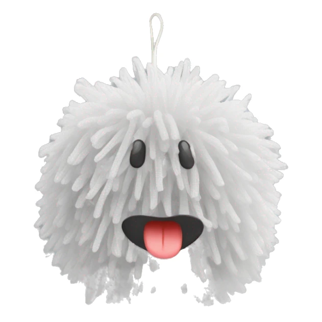 Synthetic mesh loofah sticker