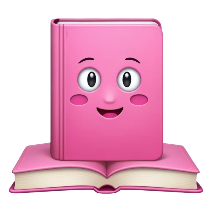 book utilise couleurs rose sticker