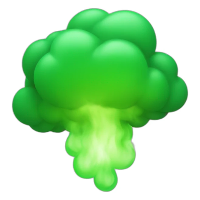 Green gas cloud  sticker