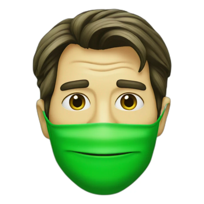 green mask jim Carrey sticker