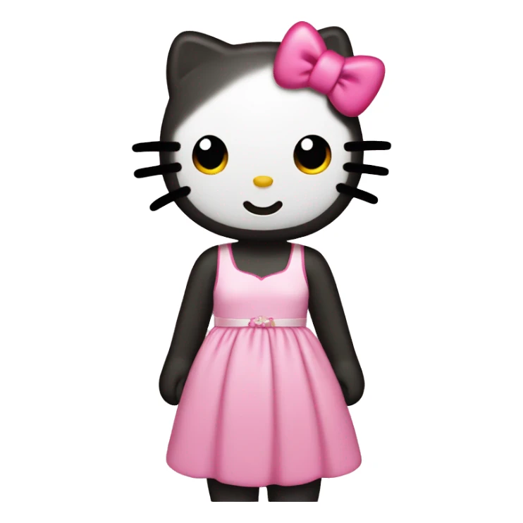 hello kitty in a dress sticker