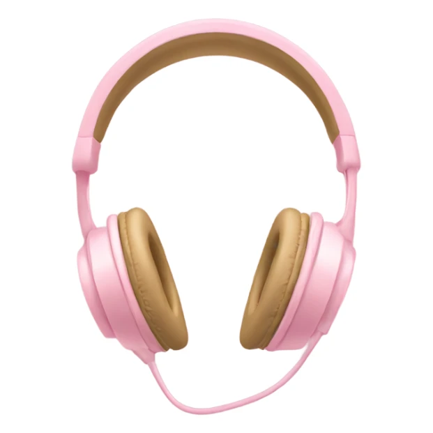 light pink headphones  sticker