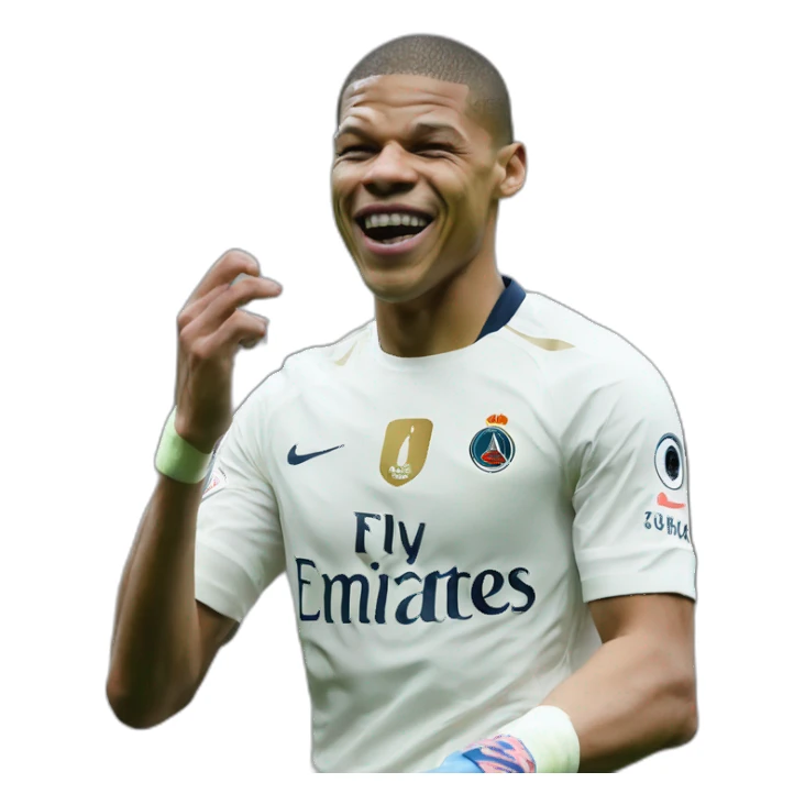 Mbappé qui fait une grimace  sticker