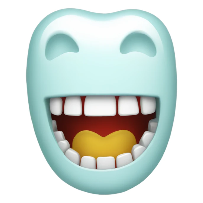 merry christmas teeth sticker