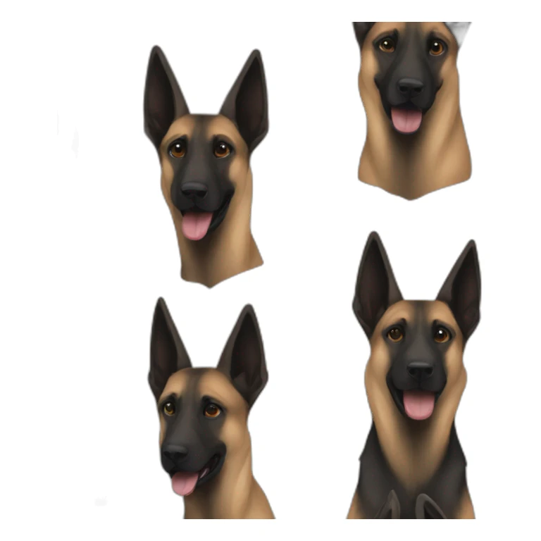 Belgian Malinois black sticker