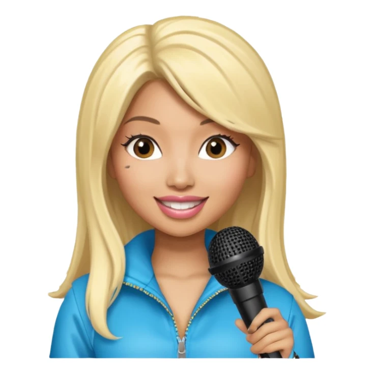 nickiminaj with mic sticker