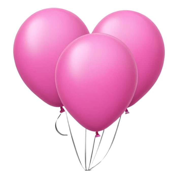 Pink balloons sticker