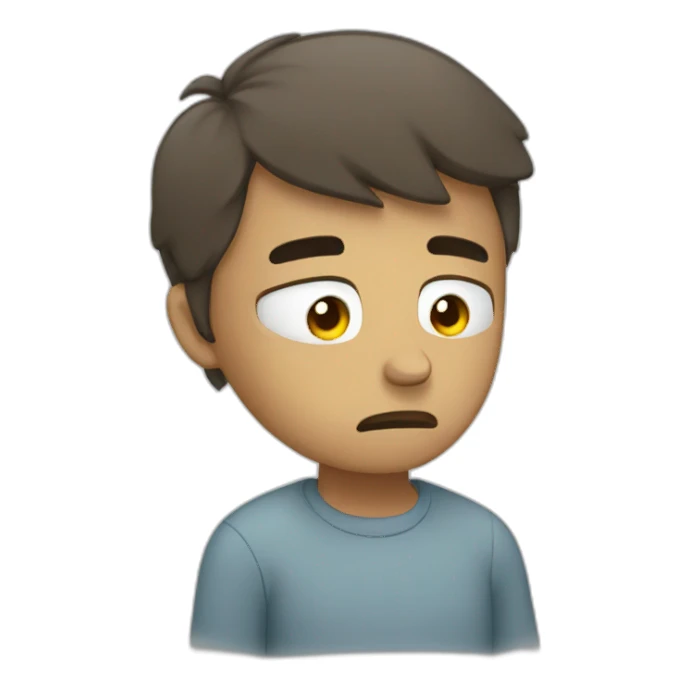 Tired with tears sticker