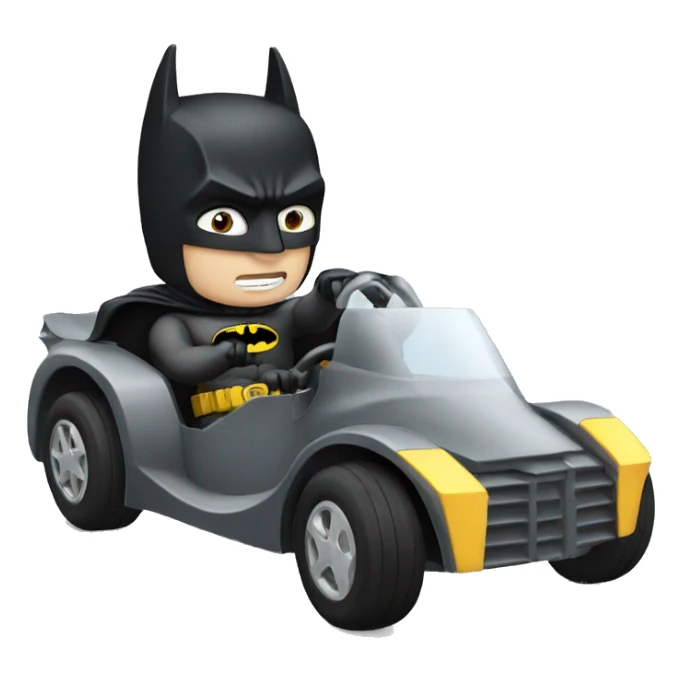 batman driving  sticker