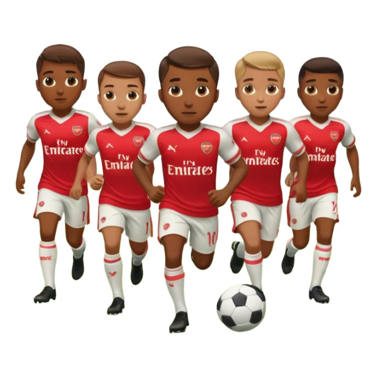 arsenal fotboll team sticker