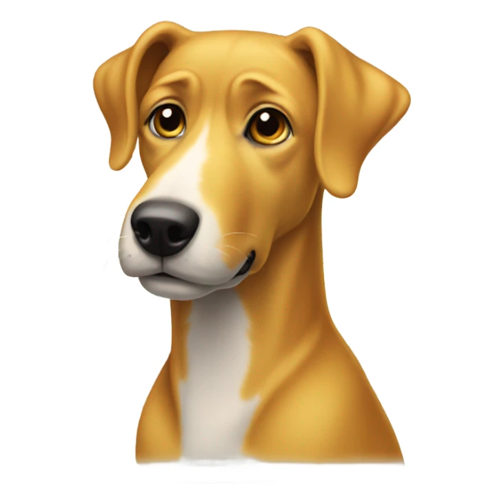 Do that one again but all yellow dog sticker