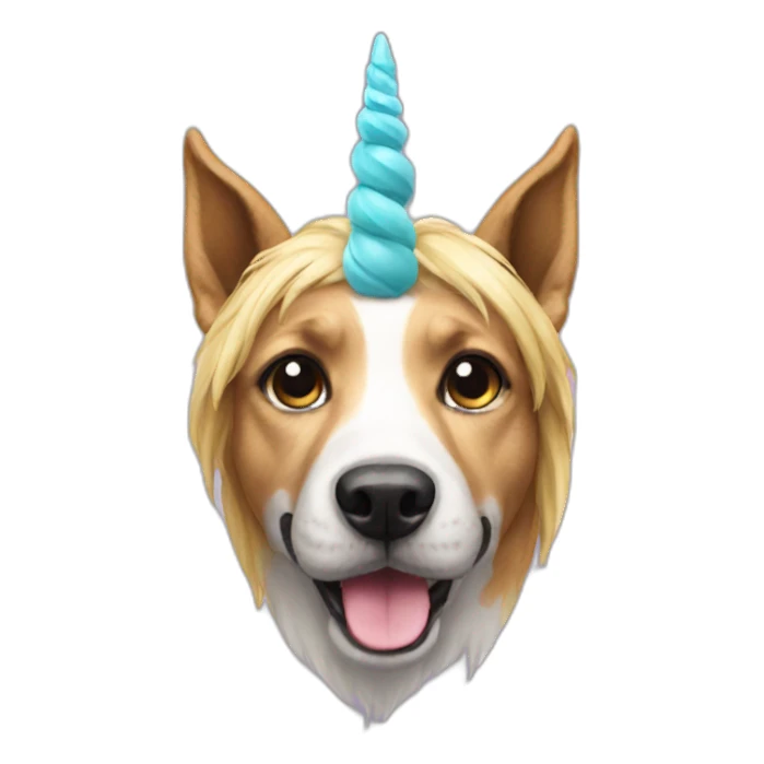 Dog-unicorn sticker