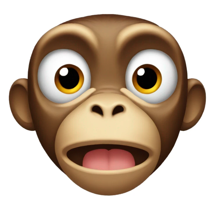 monkey surprised sticker