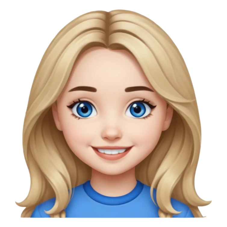 Sabrina Carpenter with blue eyes sticker