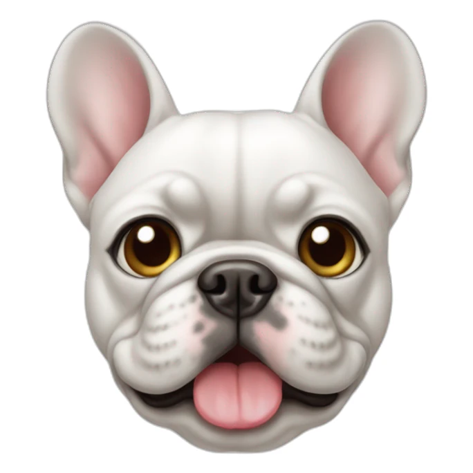 Petit bouledogue blanc sticker