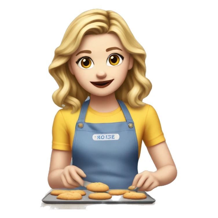 Chloe grace moretz baking cookies sticker