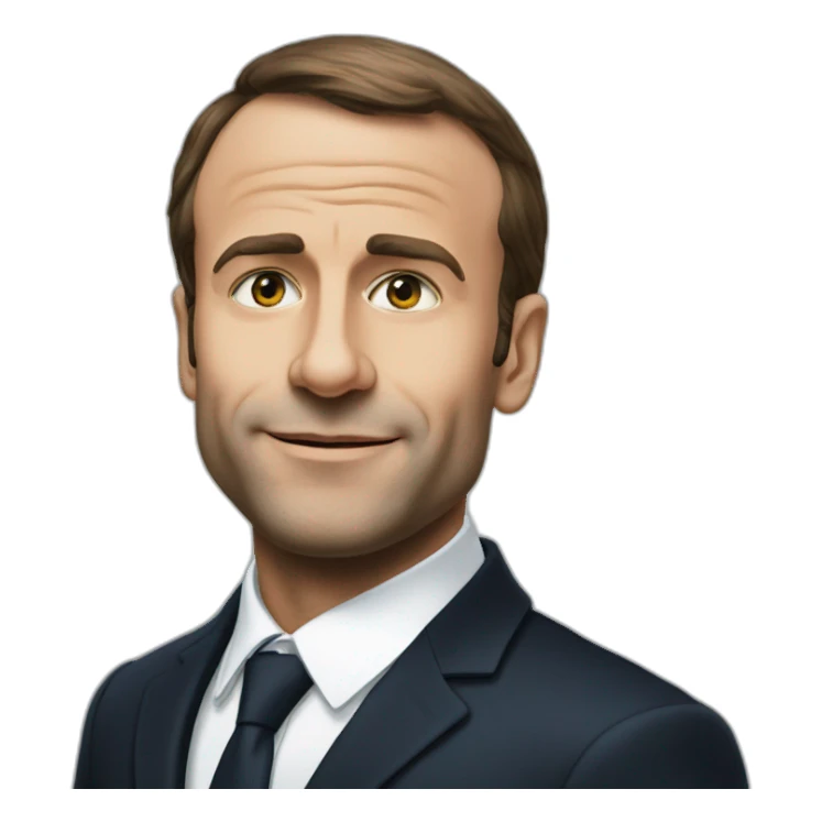 Macron sur lit sticker
