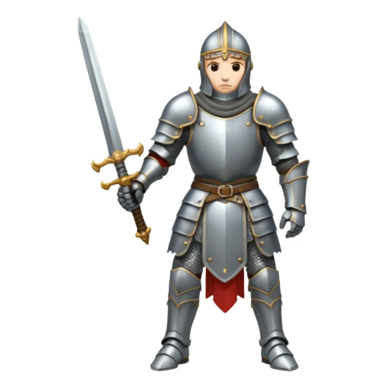 aggressive knight full body sticker
