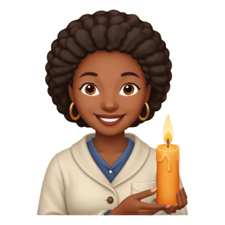 Candle Maker black woman sticker