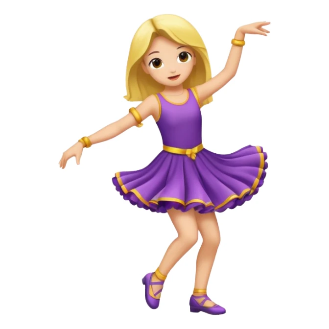 A girl dancing in lush life sticker