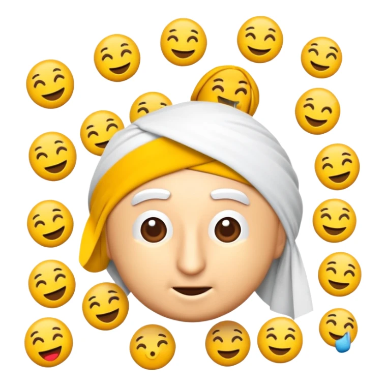 Şapka takan bir emoji  sticker